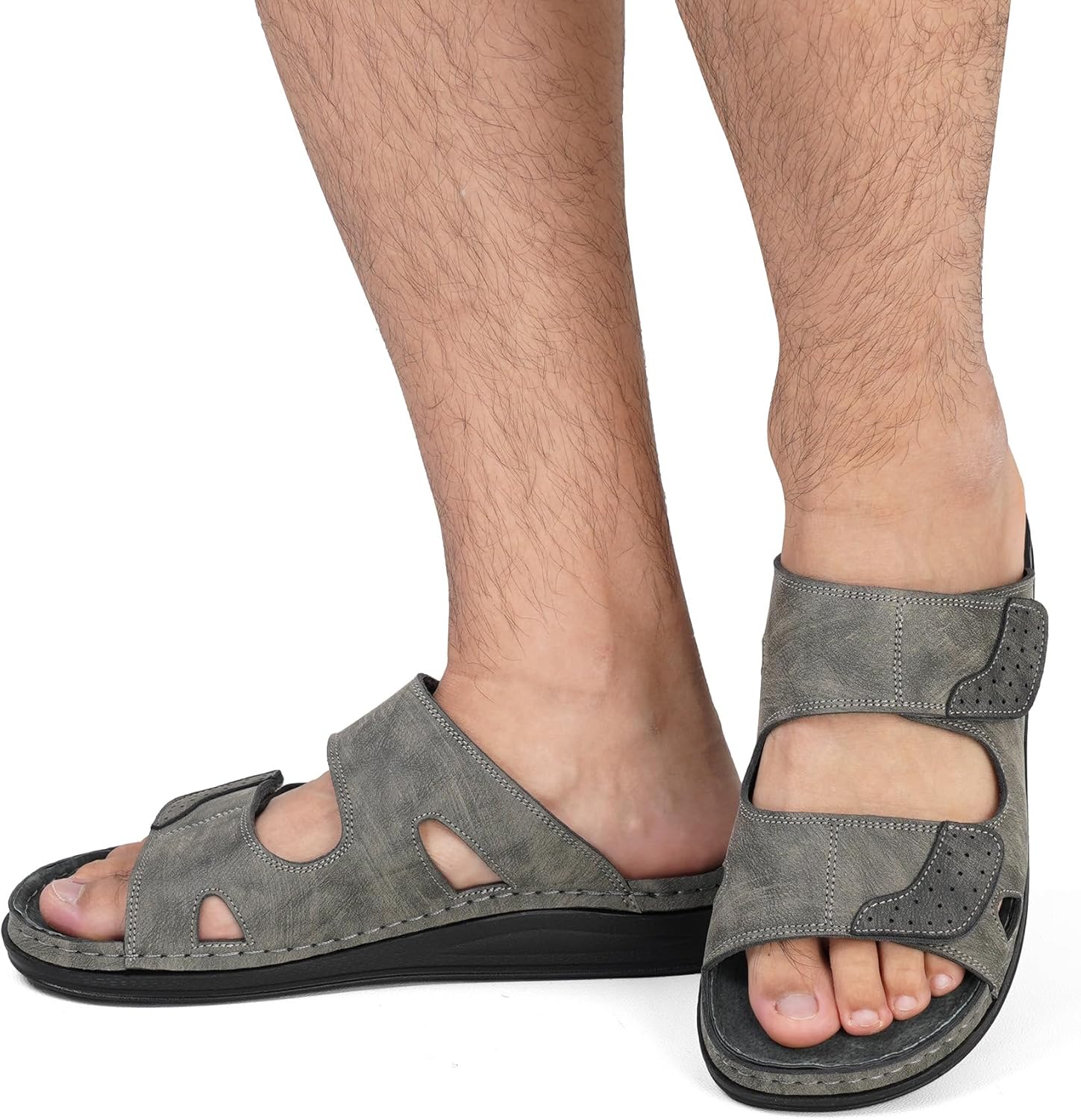 Thumbnail 1 de JOMIX Sandali Uomo in Pelle con Strappo Regolabile MOX260379