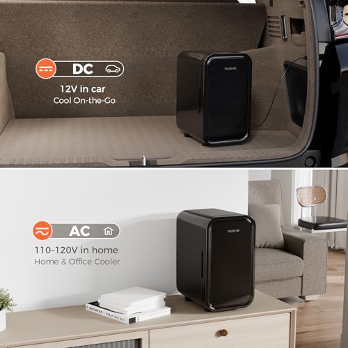 Thumbnail 6 de YASHE Mini Fridge 6 Litre/8 Can: Portable Thermoelectric Cooler for Bedroom, Dorm, Car and More