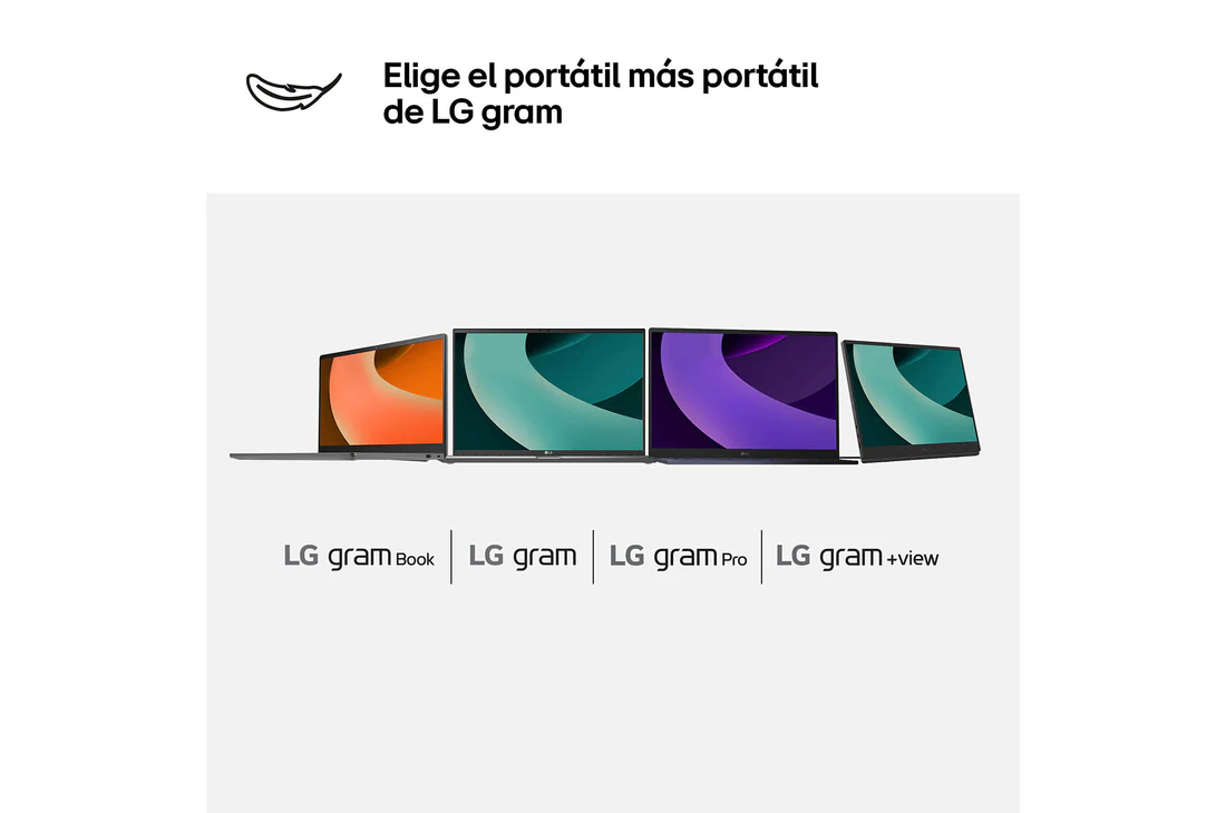 Detalle de Portátil LG gram 14ZD90RU-G: 14" con Core i5, 8 GB RAM, 256 GB SSD y apenas 999 g de peso
