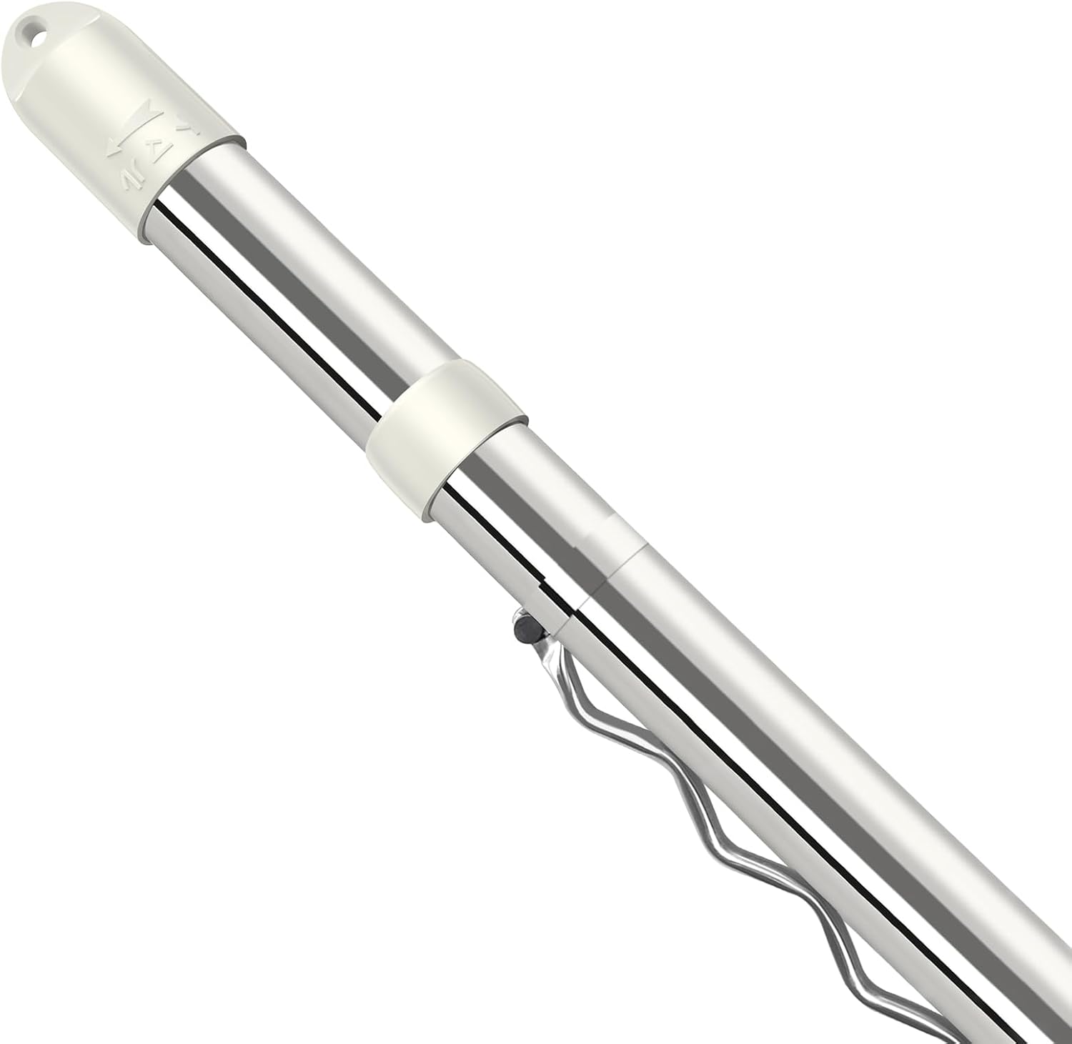 Detalle de チチロバ 24CB050 伸縮式物干し竿 ハンガー掛け付き ステンレス製・直径29.4mm・耐荷重20kg