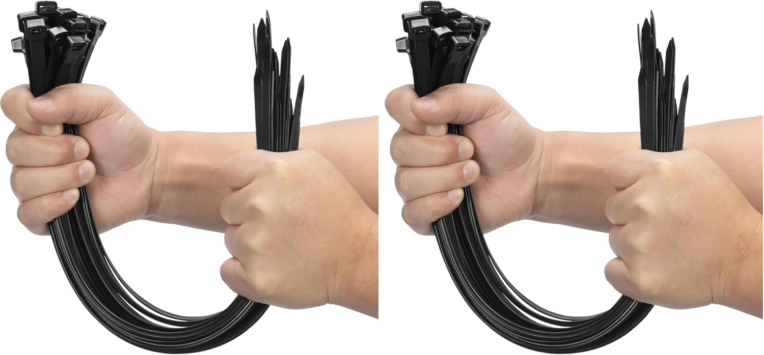 Thumbnail 6 de XINGO Lang Kabelbinder 100 Stück – 300 mm x 9 mm, Zugfestigkeit 80 kg, UV-beständig