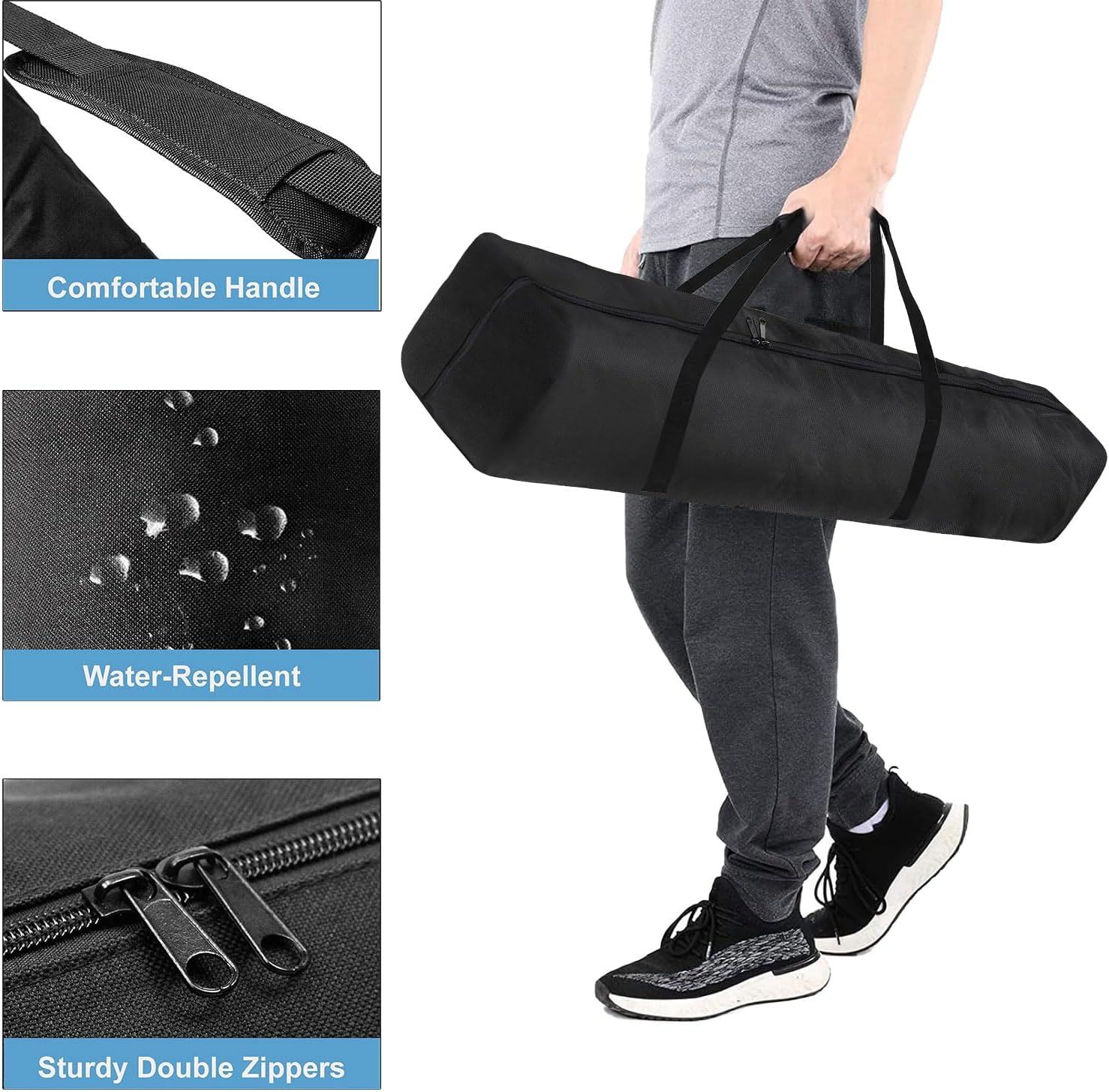Detalle de Lichtständer Tragetasche 100×20 cm – Stativtasche mit Kordelzug und Tragegriff