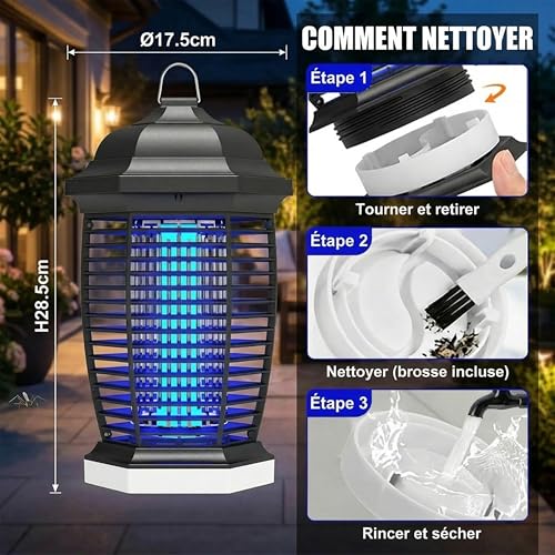 Thumbnail 6 de Seenlast Lampe Anti Moustique avec Éclairage LED – 18W UV 4000V, IPX4, 100 m²