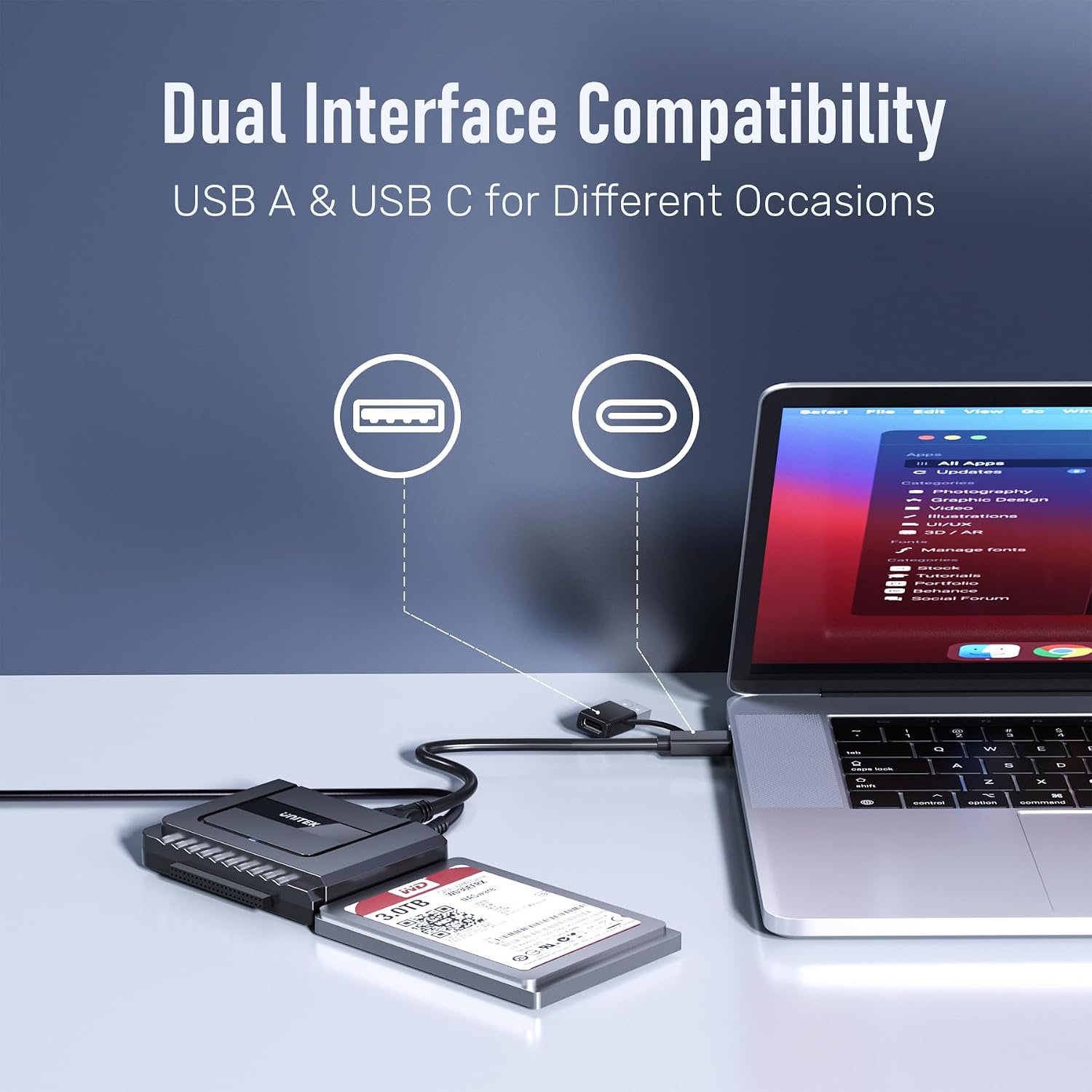 Thumbnail 3 de UNITEK Adattatore HDD/SSD SATA USB 3.0