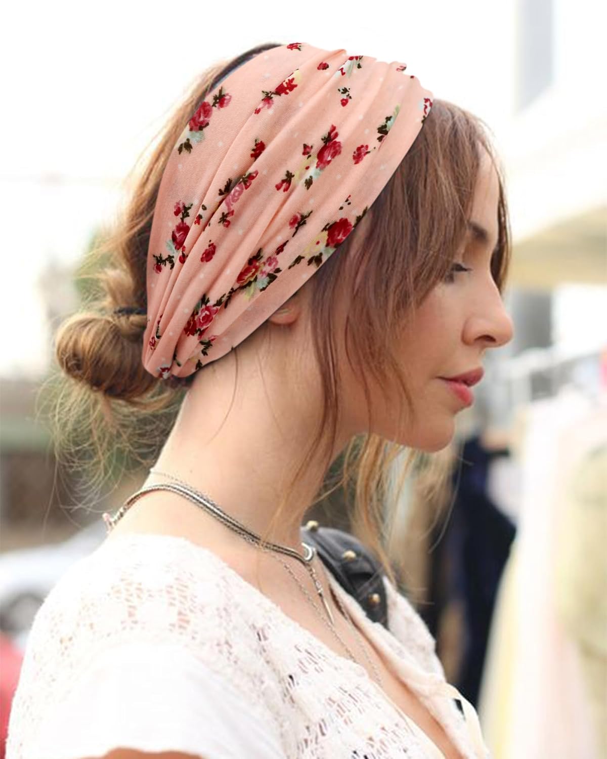Thumbnail 3 de DRESHOW 8 Pack Turban Headbands for Women – Wide Vintage Head Wraps