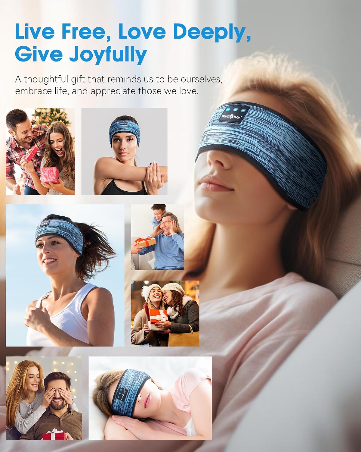 Thumbnail 6 de MUSICOZY Sleep Headphones Headband Bluetooth 5.4