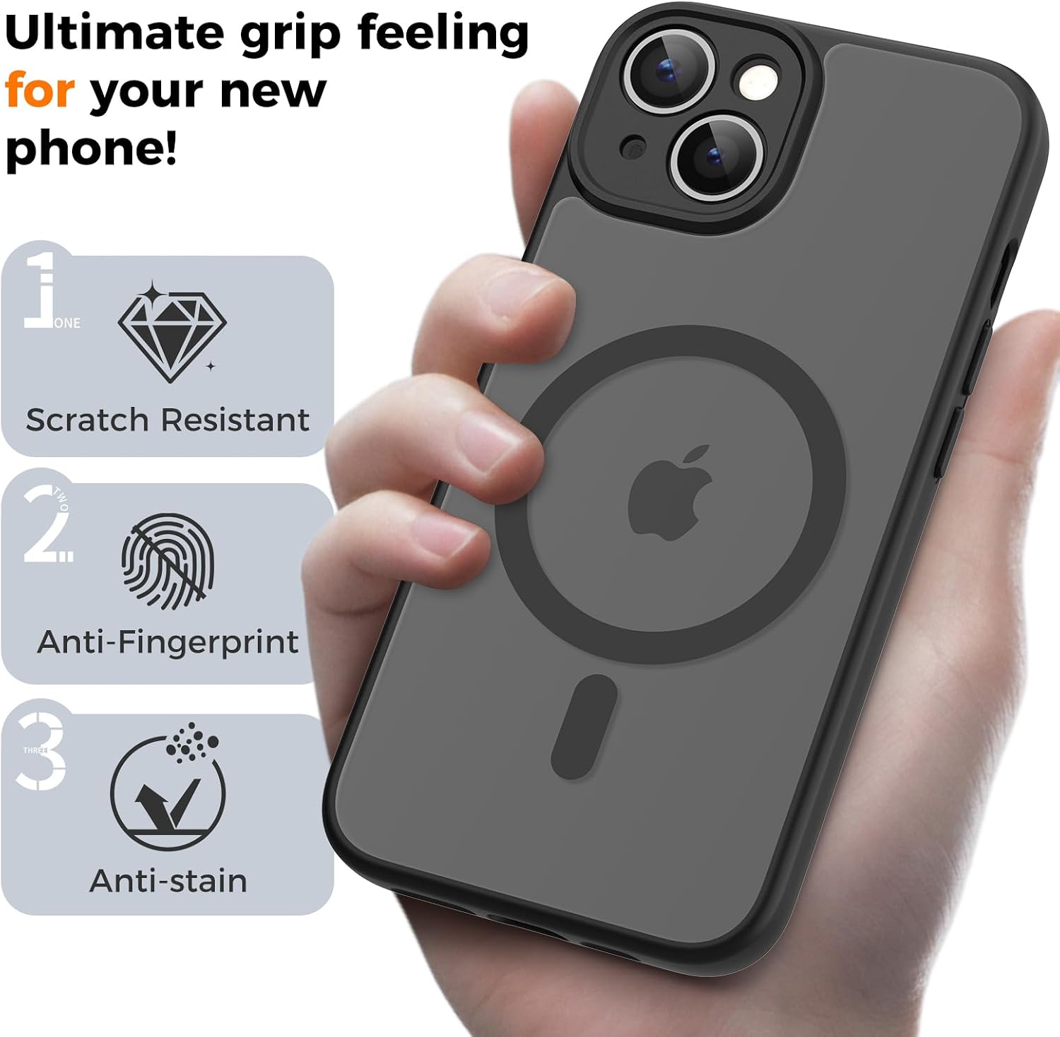 Thumbnail 2 de EASDNB Hülle für iPhone 13 MagSafe mit Kameraschutz Schwarz
