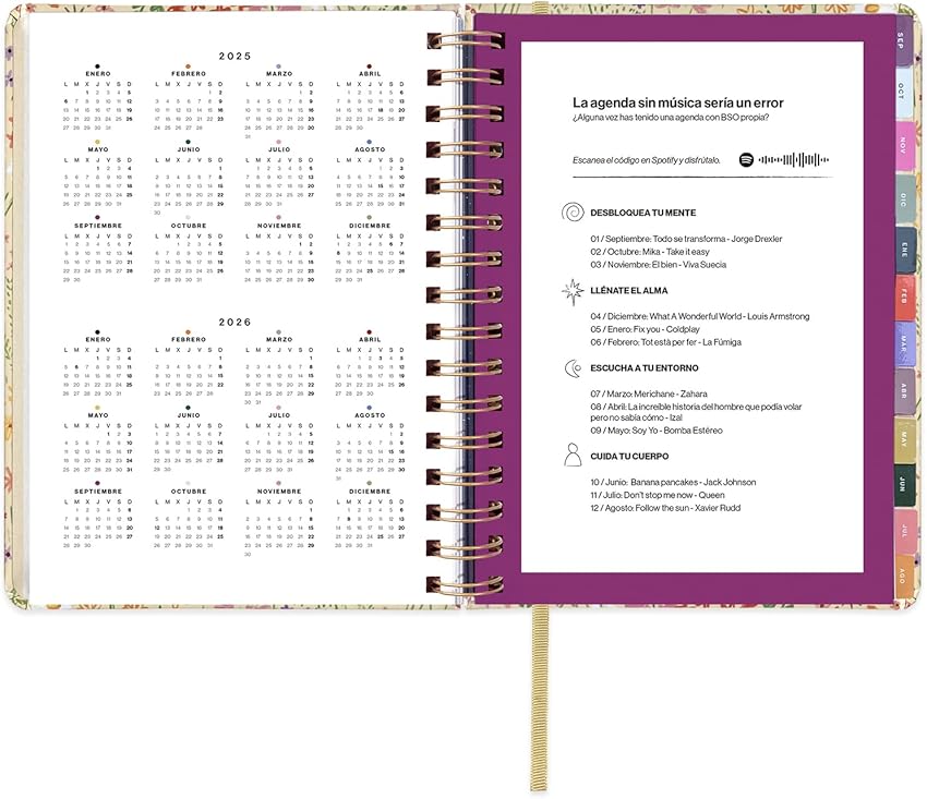 Thumbnail 3 de UO Agenda Escolar Bloom 2025-2026, tapa dura