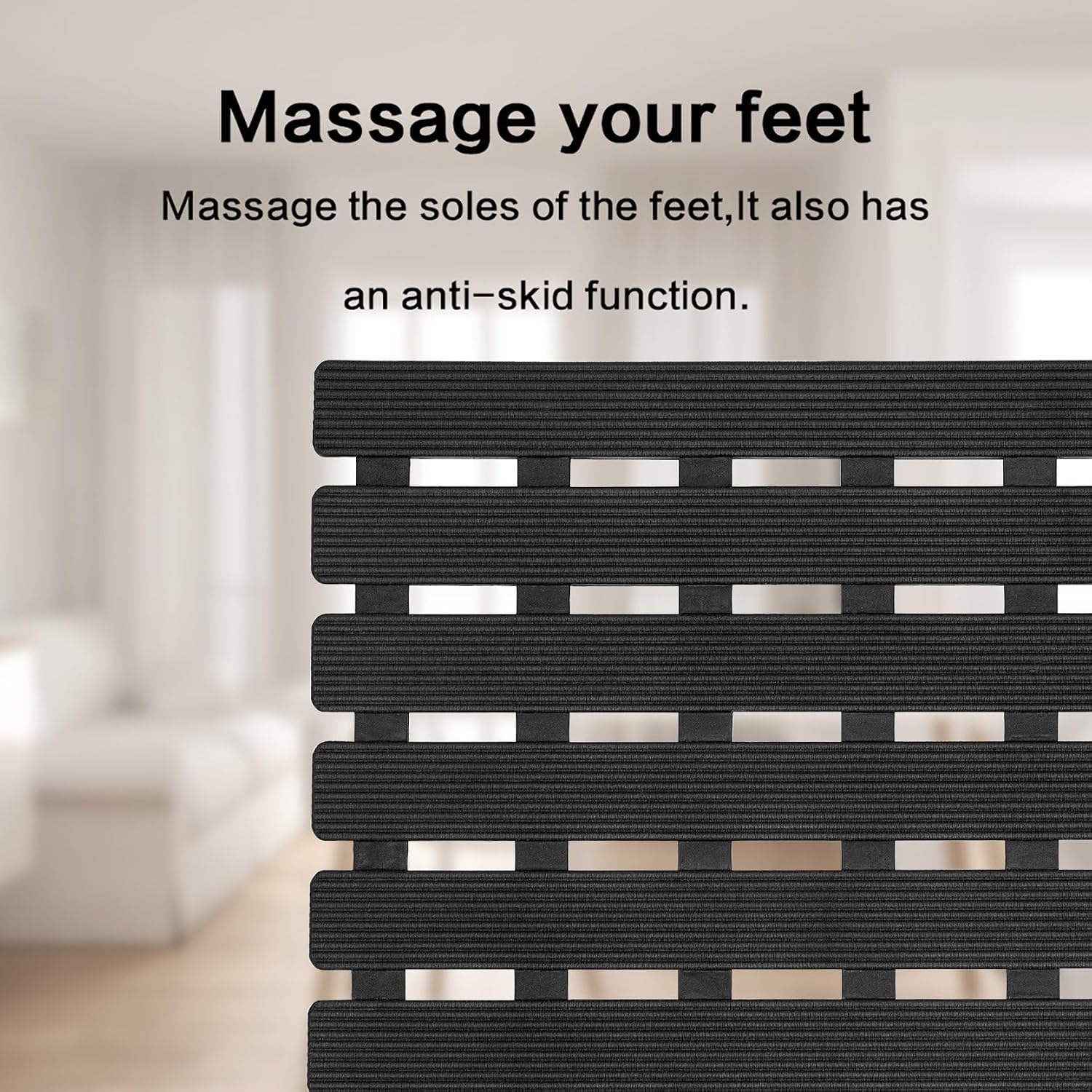Thumbnail 2 de BEMISO Non-Slip Bathtub Mat, 37.4 x 15.7 Inches, with Suction Cups and Drain Holes