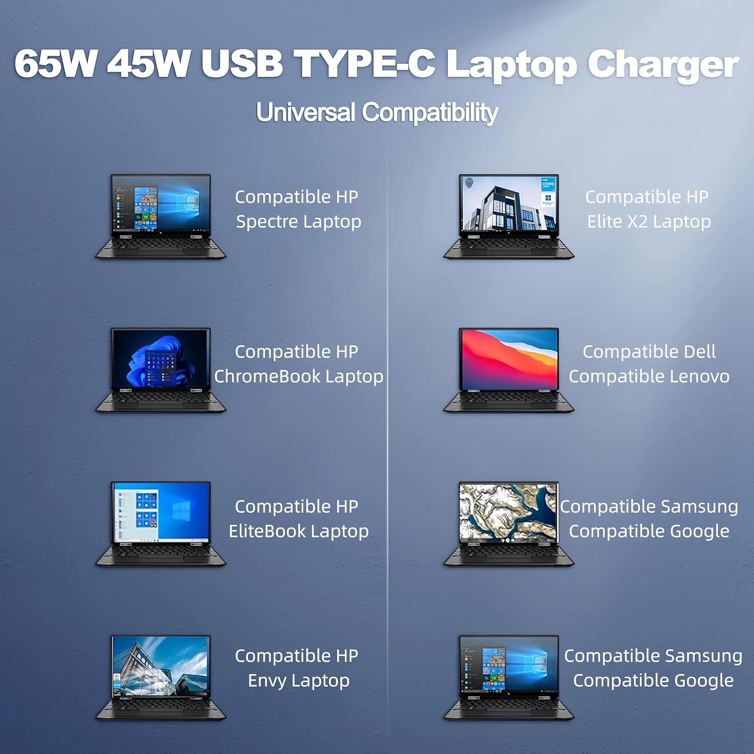 Detalle 2 de SCOVEE 65W USB-C Charger for HP Laptops