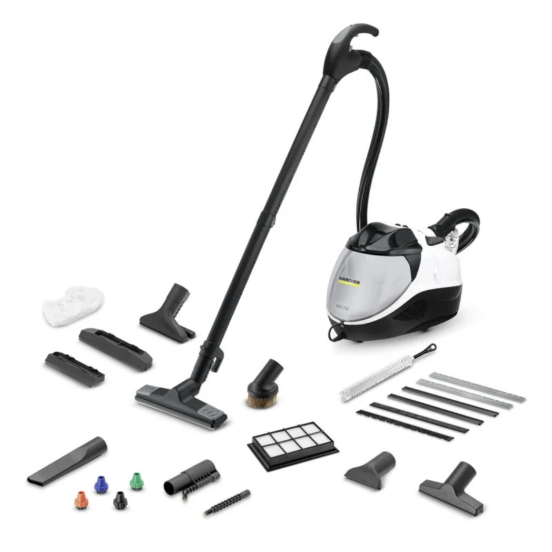 Detalle de Kärcher SV 7 Aspiradora de Vapor 2200W: combinación de limpieza en seco y vapor