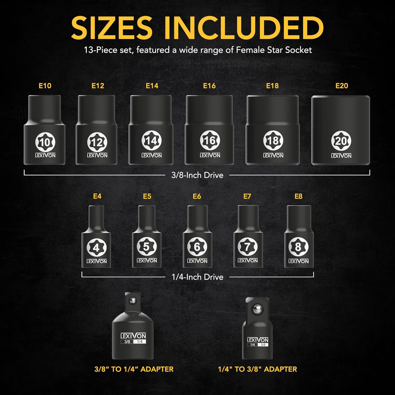 Thumbnail 5 de LEXIVON E-TORX Socket Set LX-147