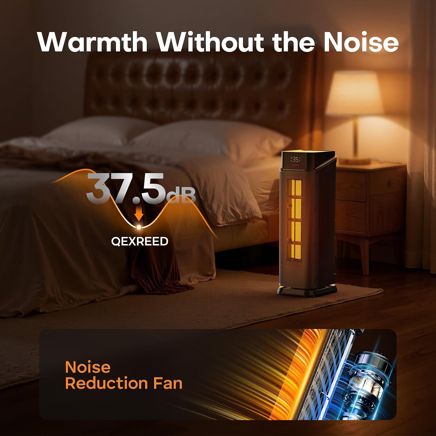 Thumbnail 4 de QEXREED Heater 2000W PTC electric heater with remote