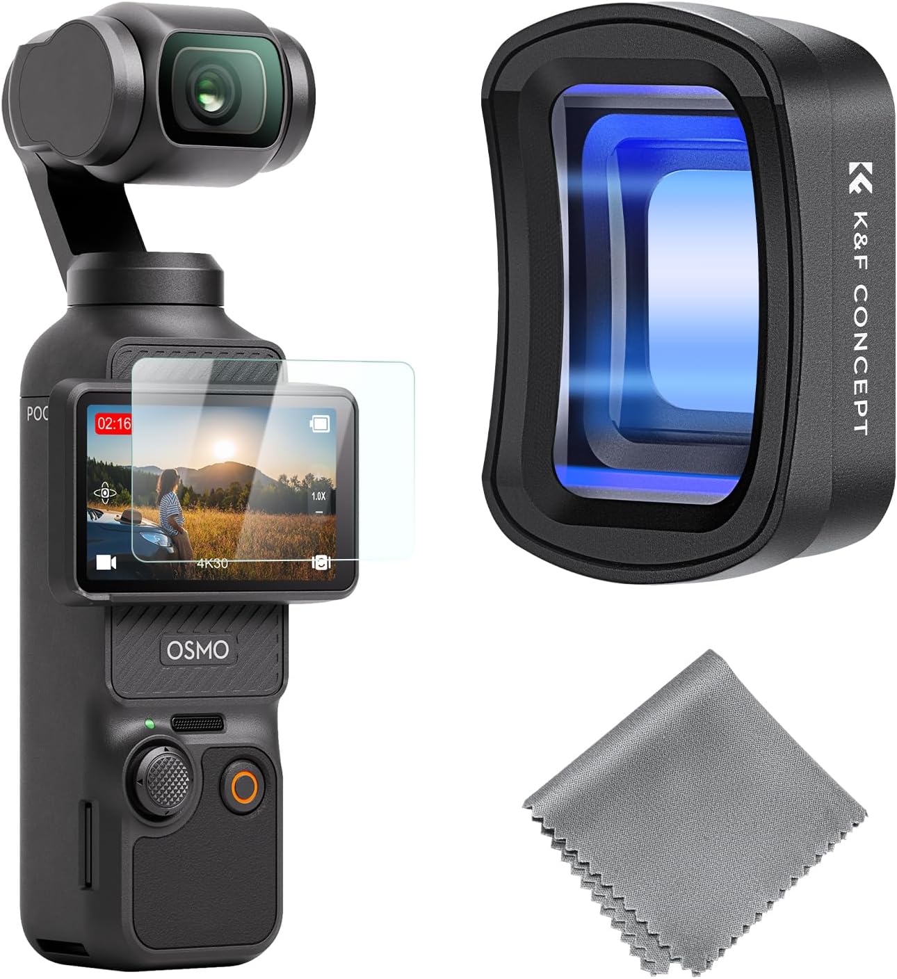 Detalle de K&F CONCEPT Magnetic 1.2X Anamorphic Lens Filter for Osmo Pocket 3/4