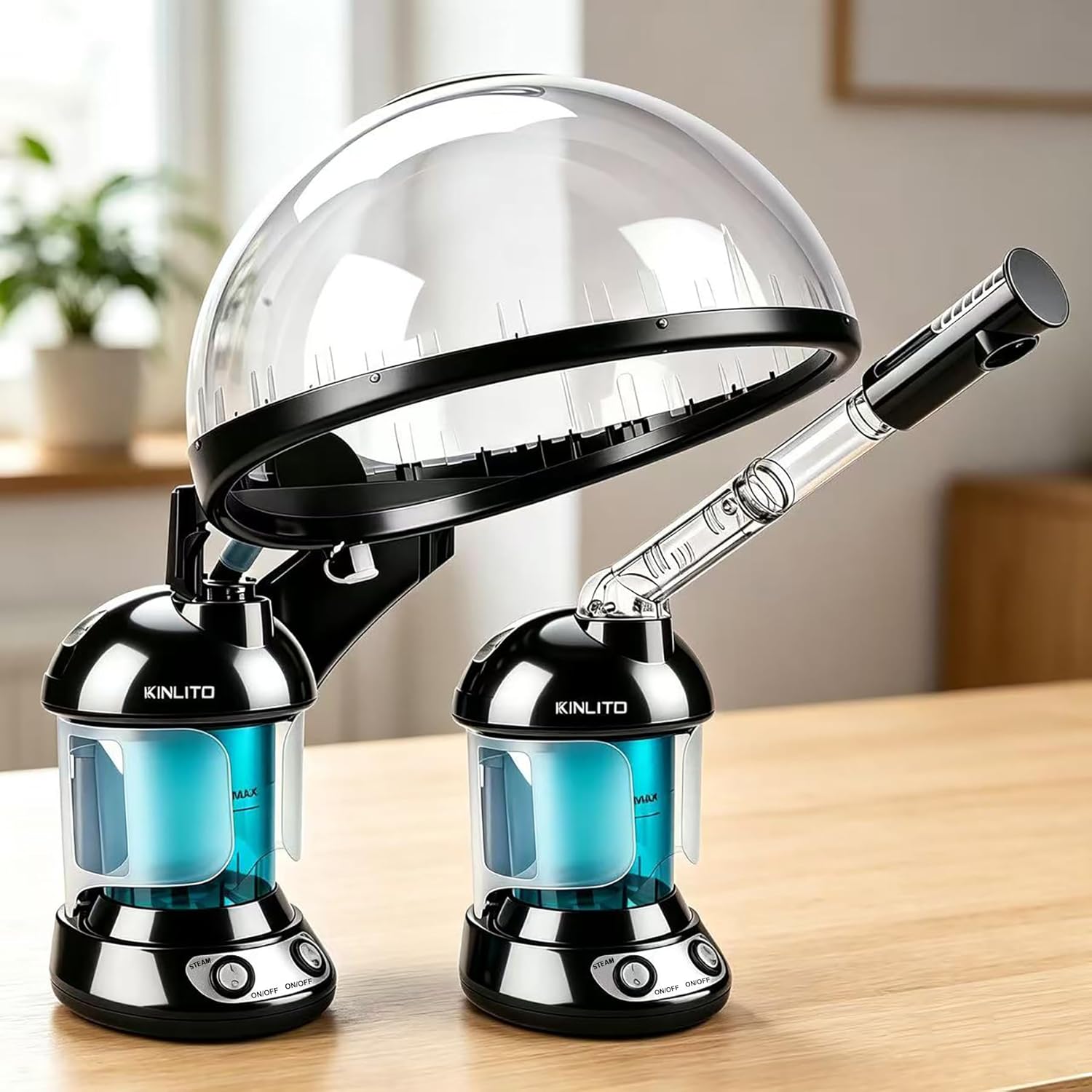 Thumbnail 1 de KINLITO 2-in-1 Hair and Face Steamer: All-in-One Deep Care for Hair and Skin