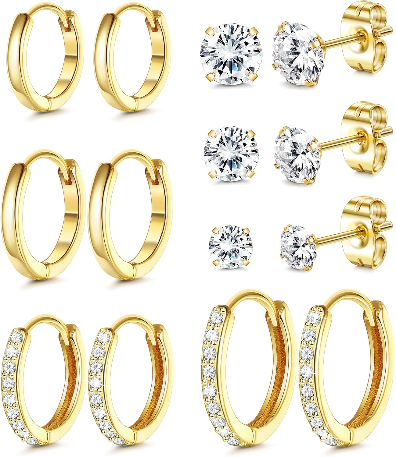 Thumbnail 5 de Ohrstecker-Set aus 316L für 7 Paar Piercings