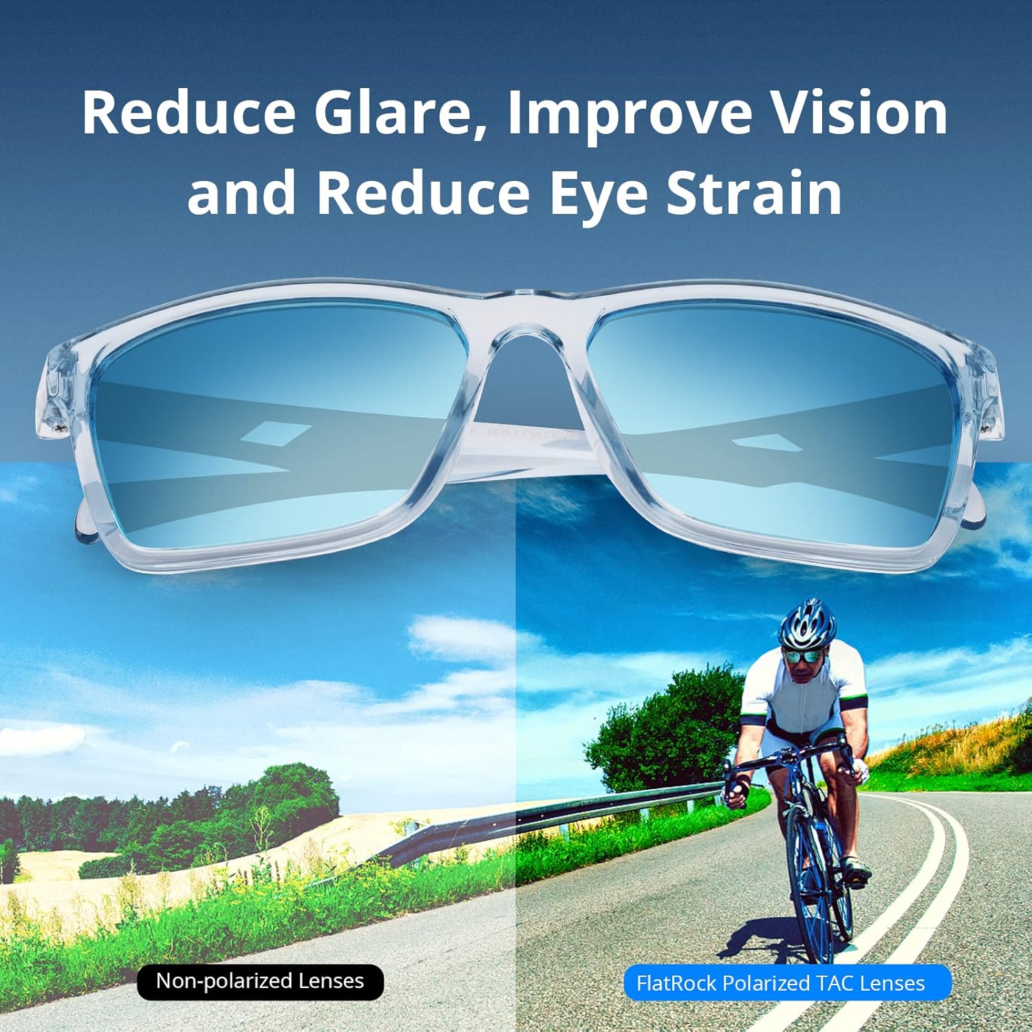 Thumbnail 3 de KastKing FlatRock Polarized Sport Sunglasses (UV Protection, Scratch-Resistant Lenses)