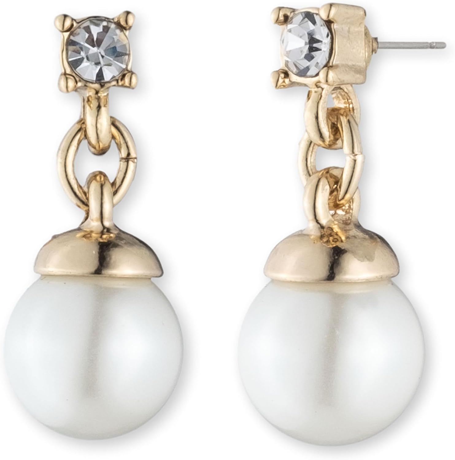 Detalle 1 de Anne Klein Pearl Drop Earrings
