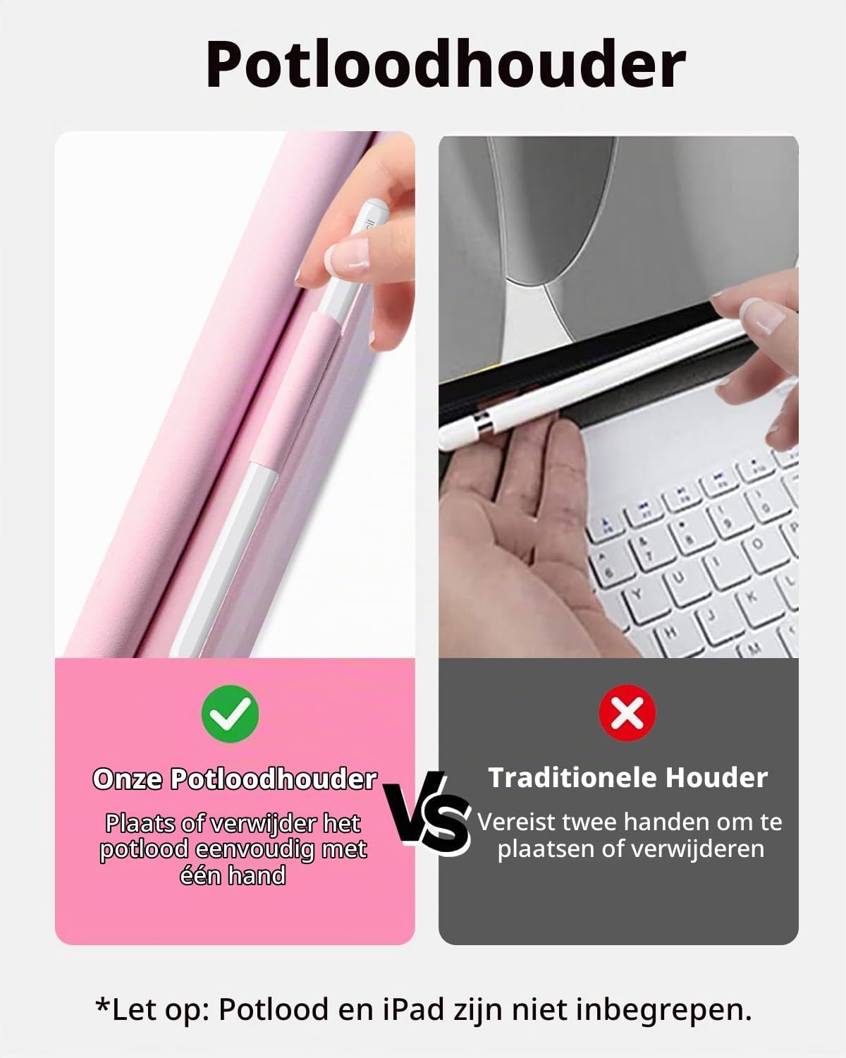 Thumbnail 6 de Sazfli toetsenbordhoes voor iPad 10,2 inch met afneembaar toetsenbord en verlichting