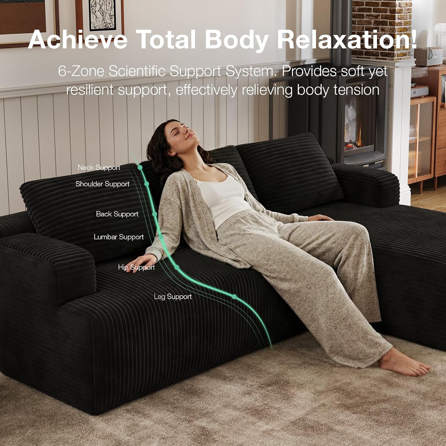 Thumbnail 5 de Novilla Modular Sectional Sofa 144-inch