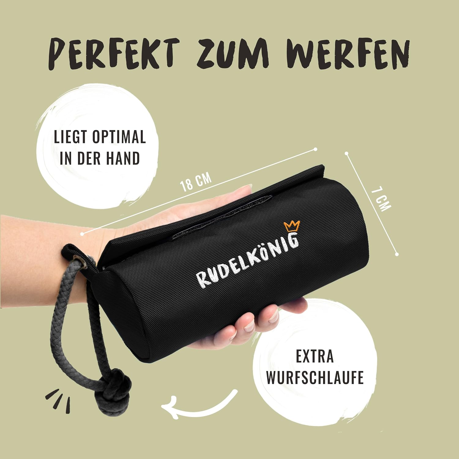 Detalle de Rudelkönig Futterbeutel Hund Apportierbeutel für Training