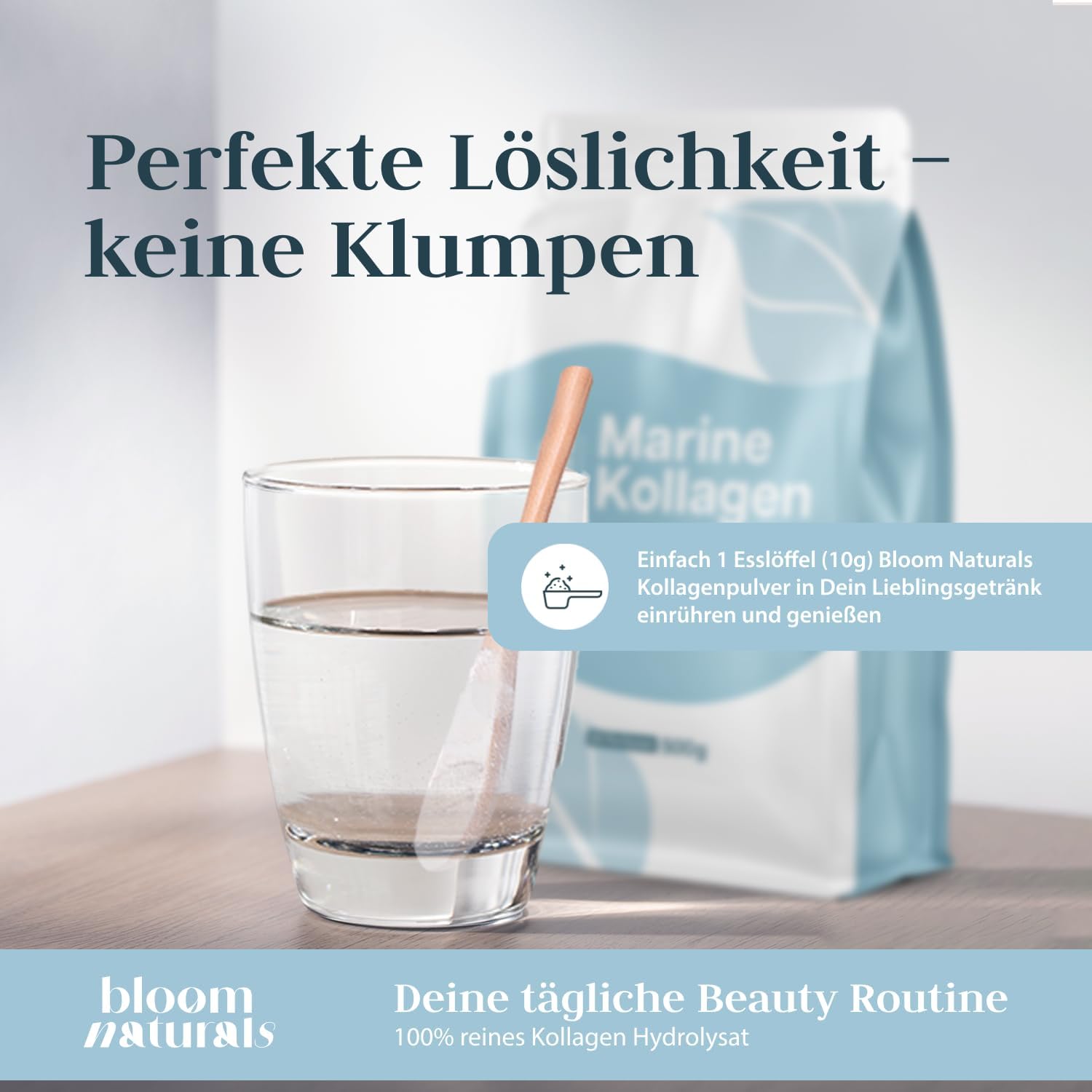 Detalle de Marine Collagen Pulver 500 g, geschmacksneutral