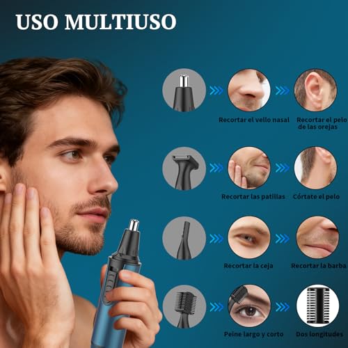 Detalle de Cortapelos Nariz y Oreja 3 en 1 Profesional de NUMIFUN