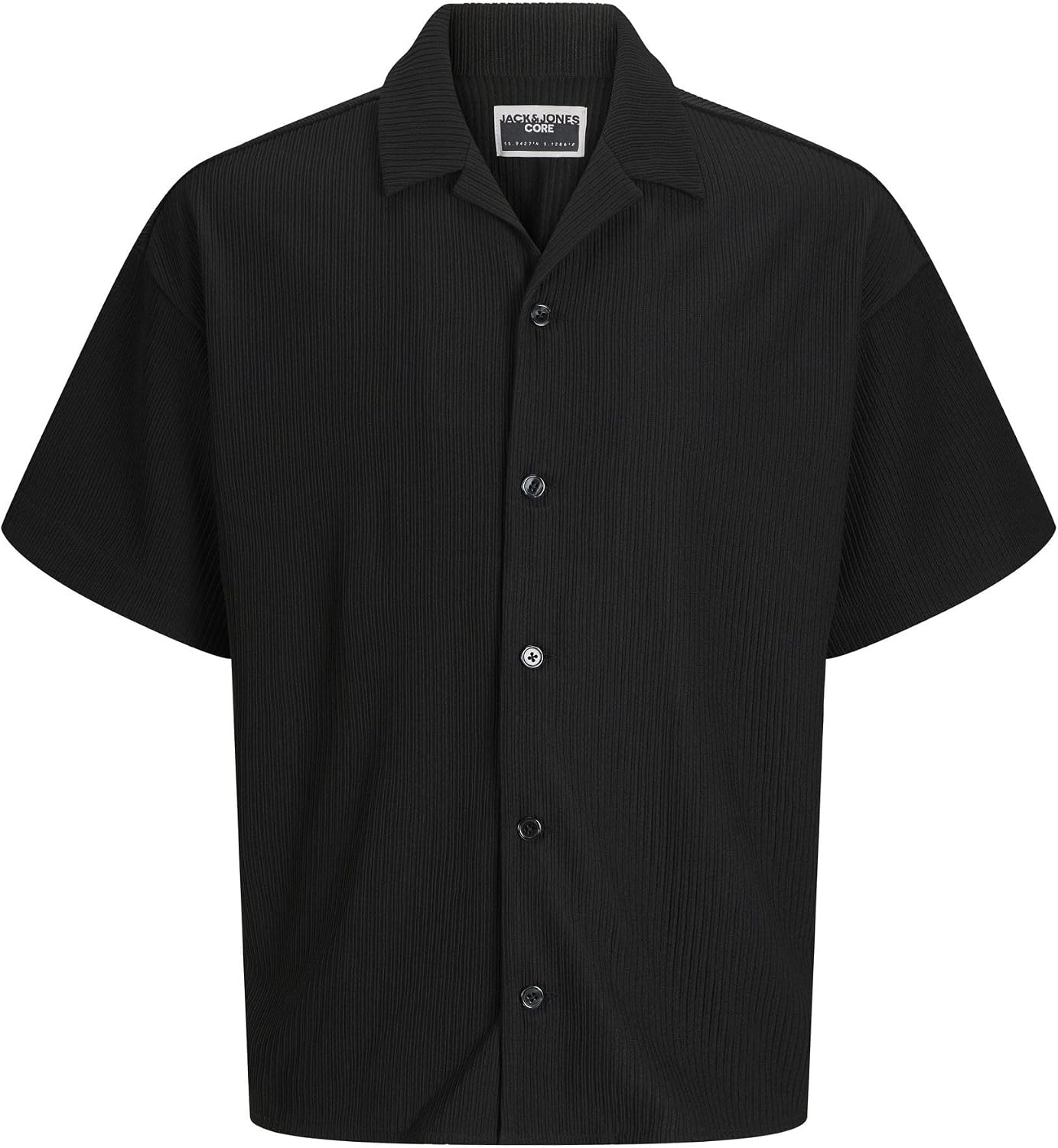 Detalle de JACK & JONES Male Hemd Wide Fit Hemd Kurzarm