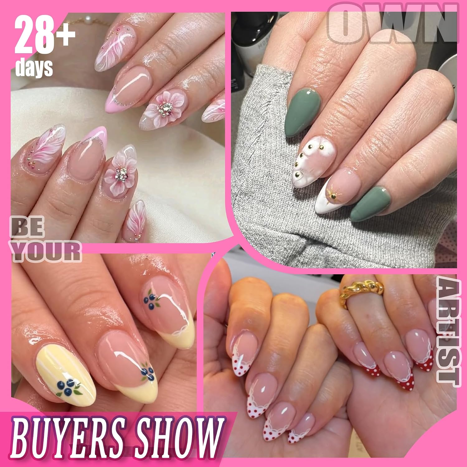 Detalle 2 de UNA GELLA Short Almond Nail Tips