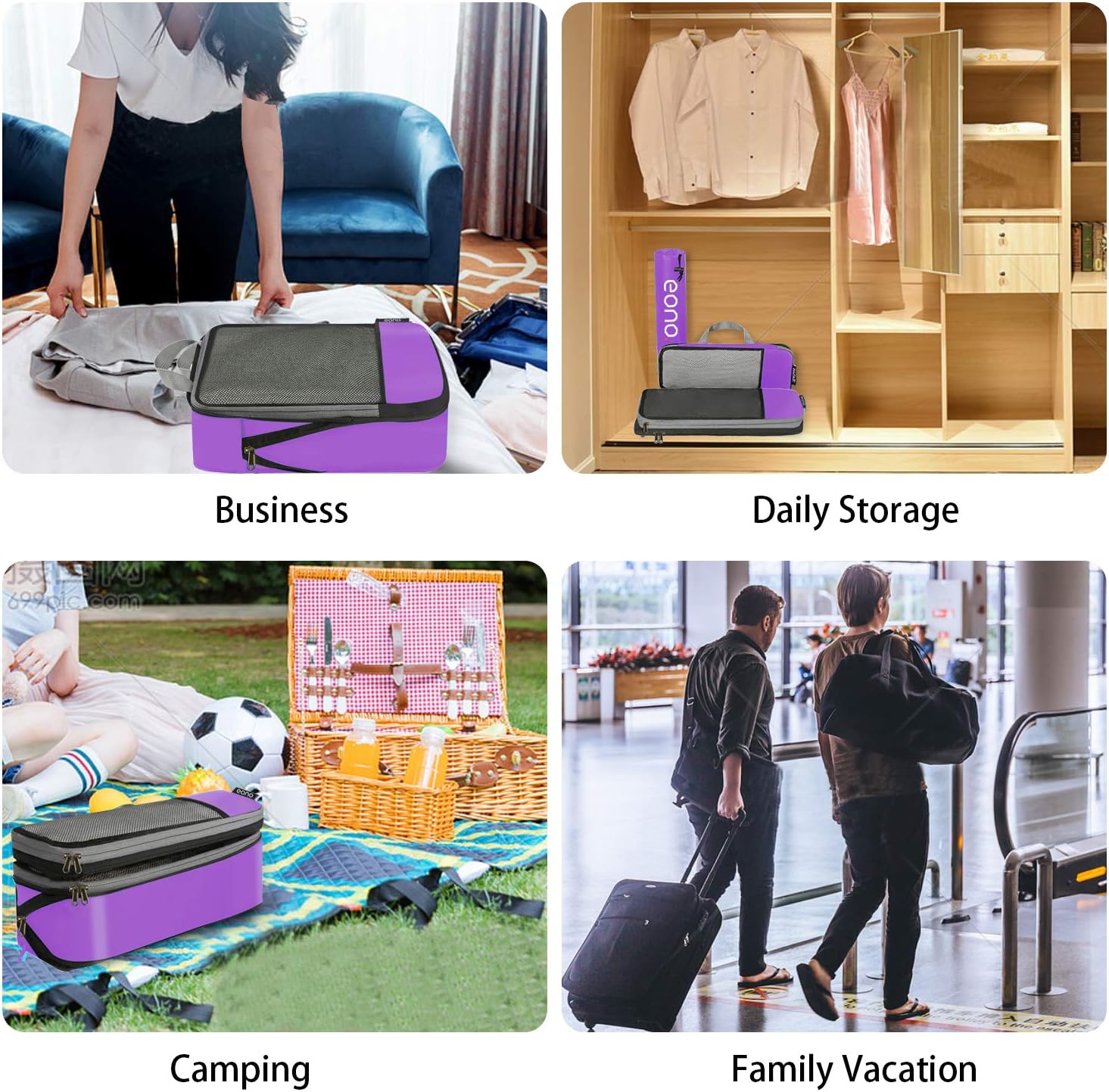 Thumbnail 6 de Eono compression packing cubes set