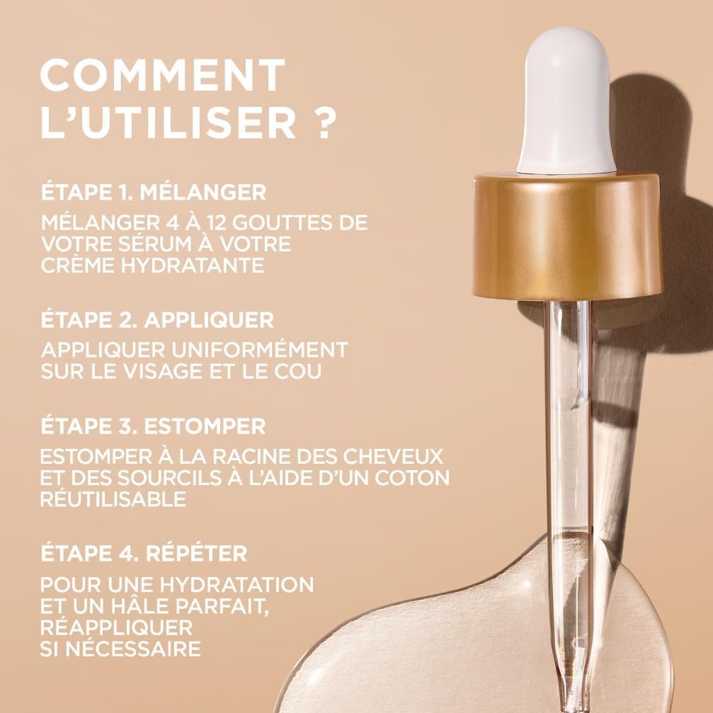 Detalle de Garnier Ambre Solaire Sérum Autobronzant Visage Hydratant – Natural Bronzer 30 ml