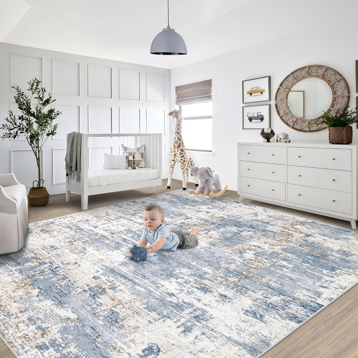 Thumbnail 3 de Modern Abstract 8x10 Area Rug 🏠