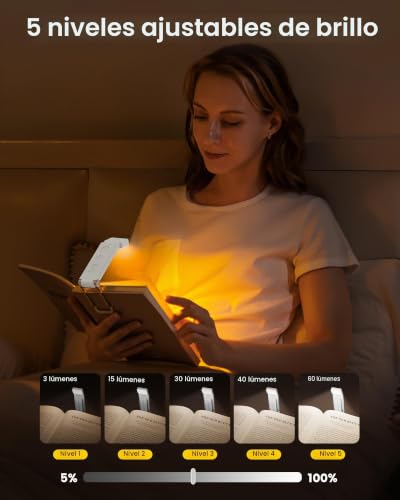Thumbnail 2 de Glocusent Luz de Lectura con 12 LEDs: versátil, compacta y suave para lectura nocturna