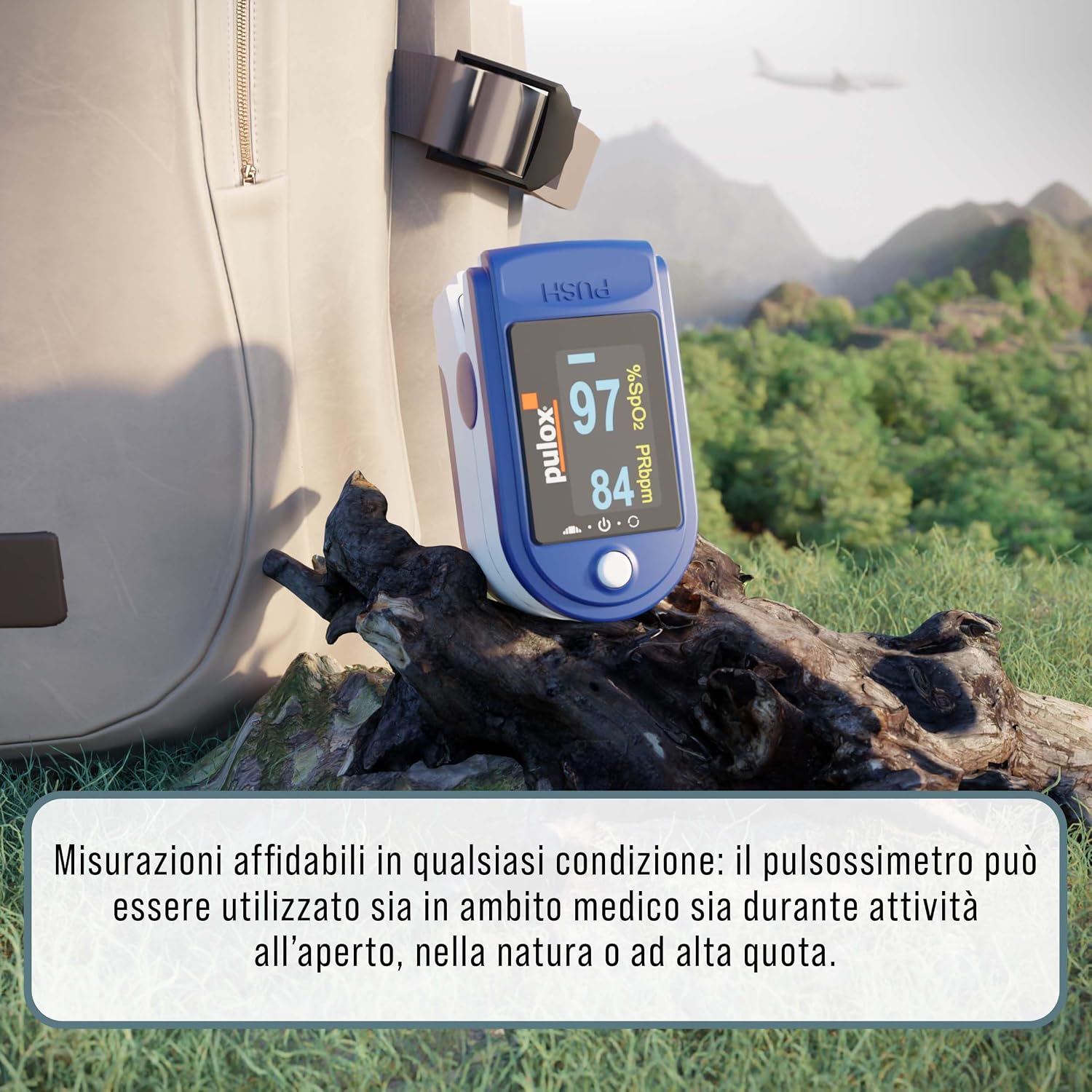 Detalle 2 de Pulox PO-200 Pulsossimetro: misurazione SpO2, frequenza cardiaca e PI in modo semplice