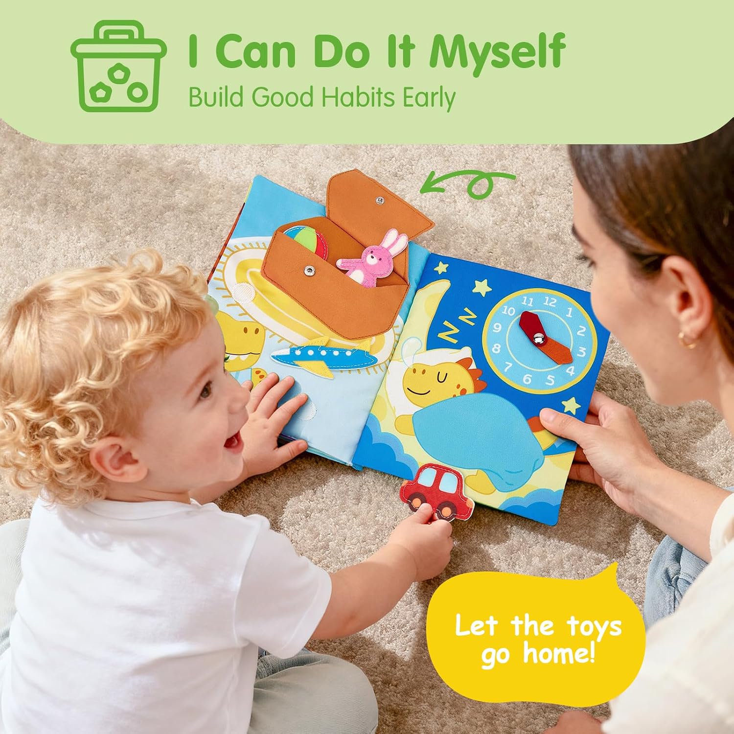 Thumbnail 3 de Hahaland Dinosaur Busy Book for Toddlers 1+ Year Old