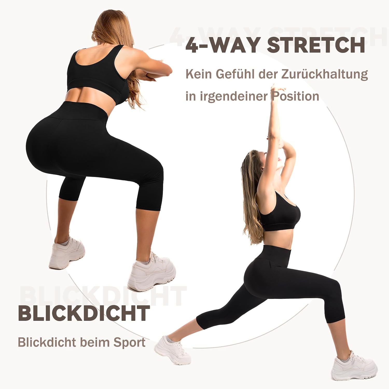 Thumbnail 3 de Sanpetix Capri Leggings Damen mit Taschen – Sport-Leggings 3/4 für Yoga, Fitness & Cycling