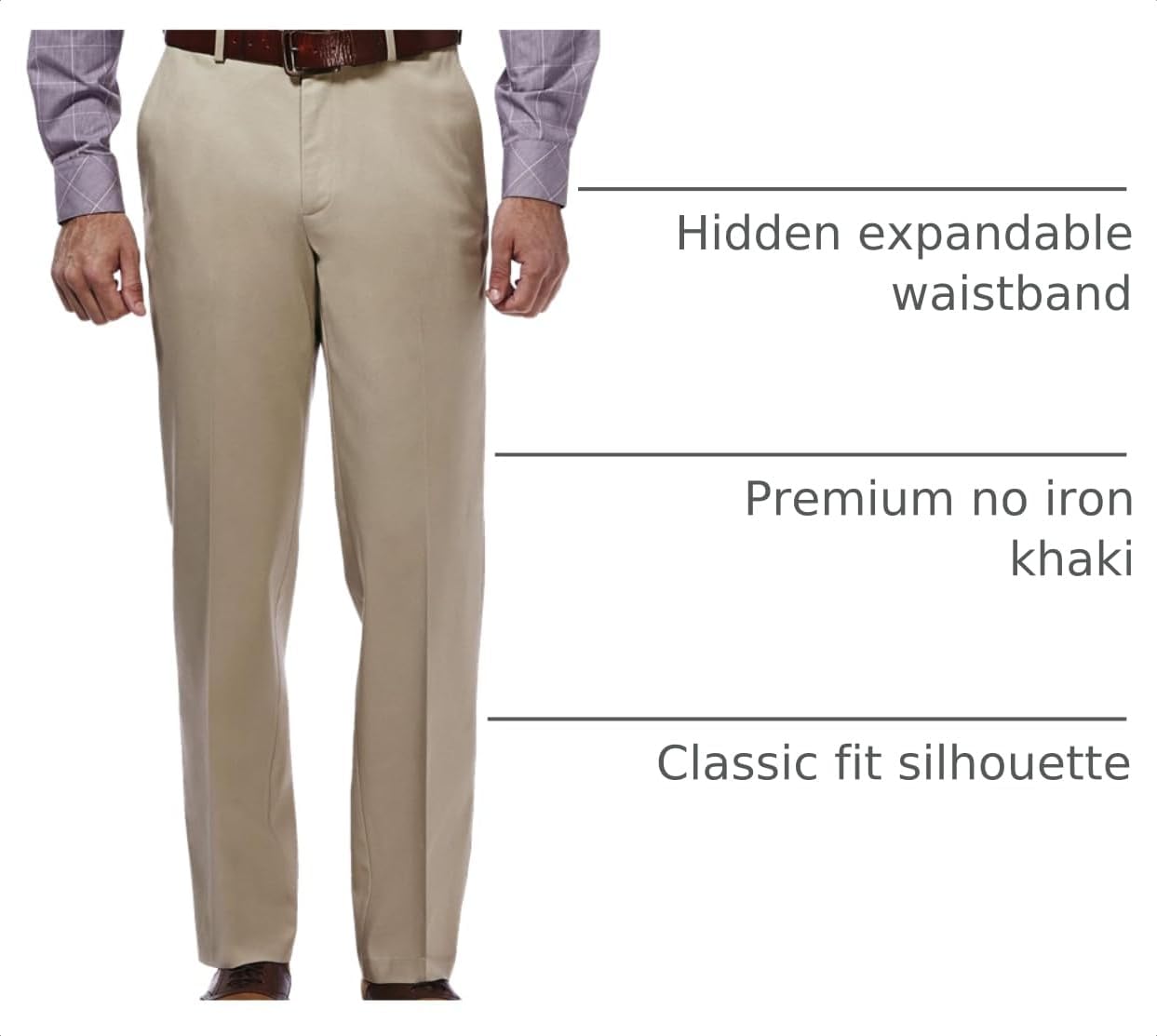 Thumbnail 5 de Haggar Men's Premium No Iron Khaki Classic Fit Pants