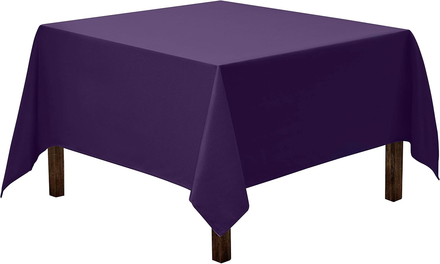 Thumbnail 5 de Gee Di Moda 85 x 85 Inch Burgundy Square Tablecloth: Heavy-Duty, Washable Polyester for Large Tables