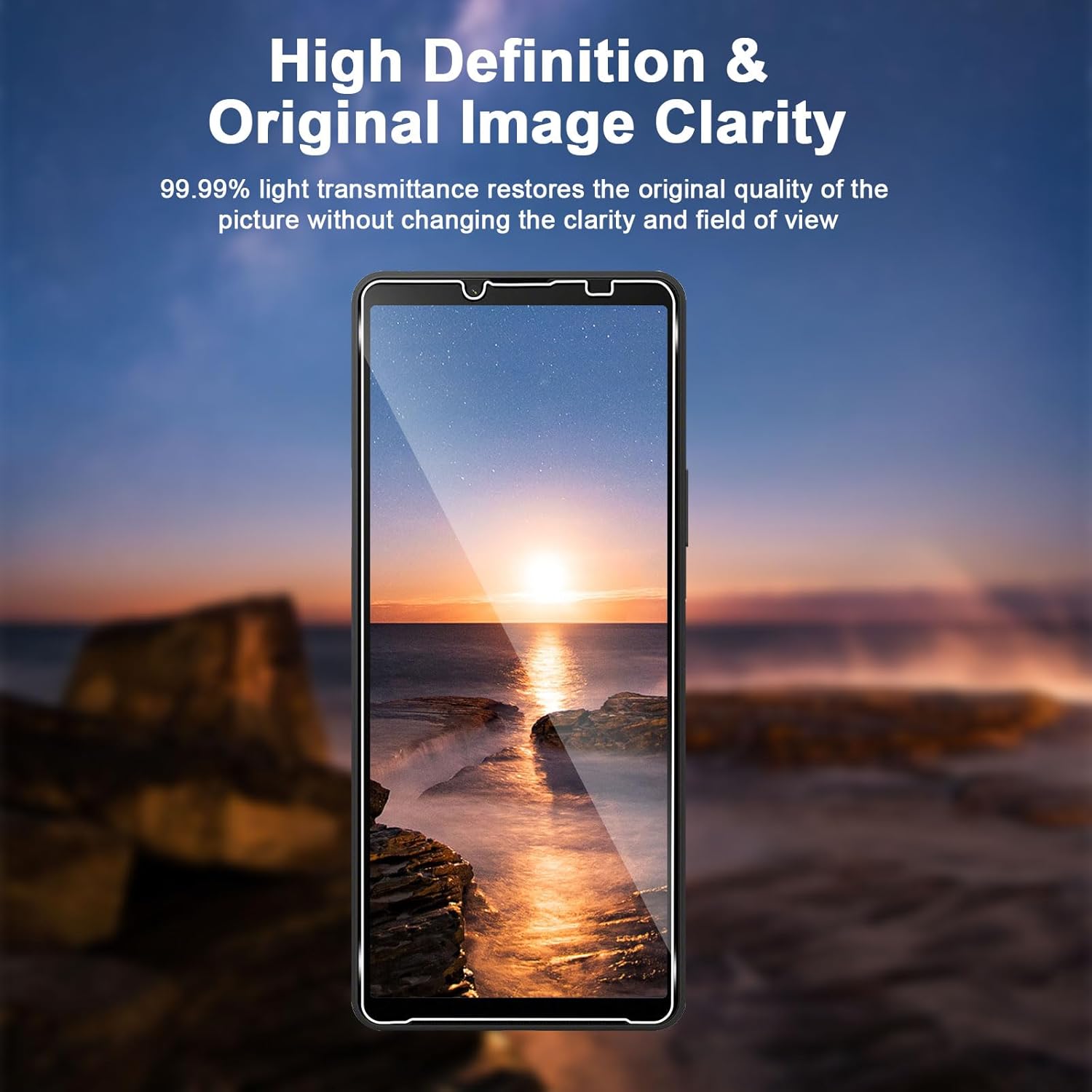 Thumbnail 6 de Vanrain Panzerfolie + Kameraschutz für Sony Xperia 10 VI – 2x Displayschutzglas (9H) mit Ausrichthilfe