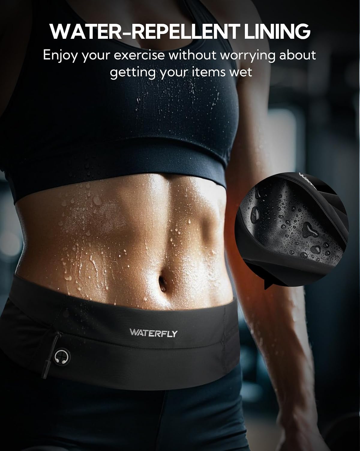 Detalle 2 de Waterfly Running Belt Waist Pack 3-pocket