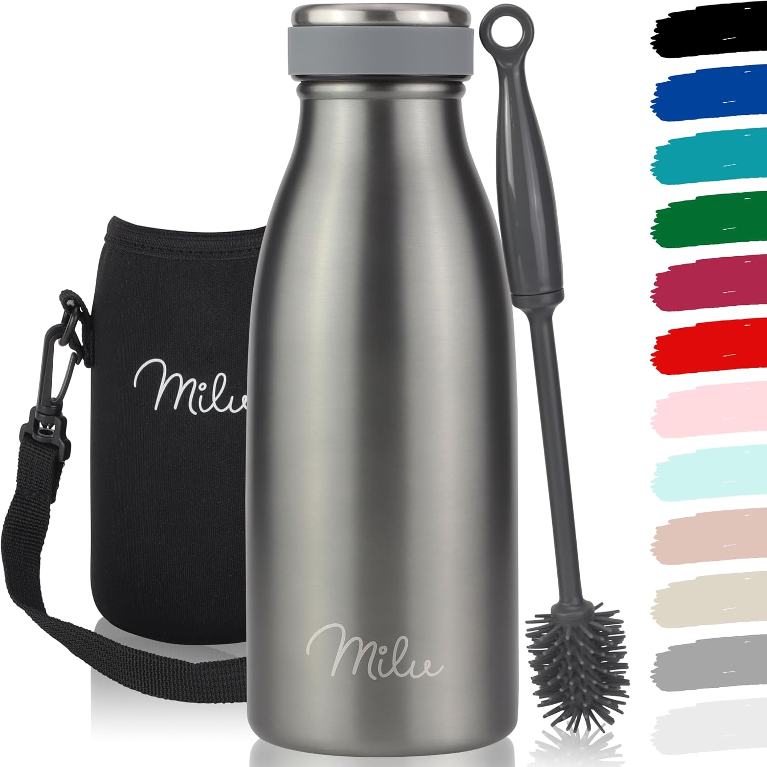 Detalle de Milu Edelstahl Trinkflasche 350ml đ°