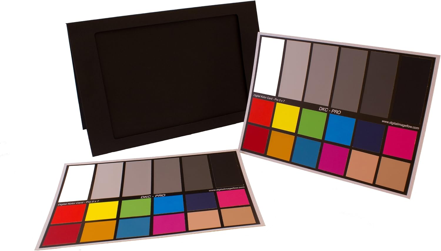 Thumbnail 1 de DGK Color Tools DKC-Pro カラーチャート 5インチ x 7インチ、18色パッチ・12%／18%グレー・スタンド付き