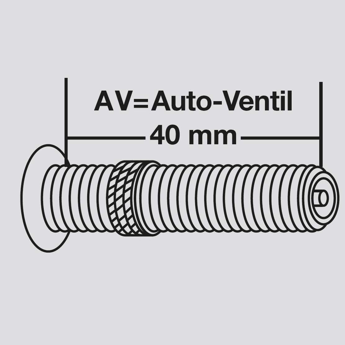 Detalle de FISCHER Fahrradschlauch – ETRTO 40/62-559, Auto-Ventil