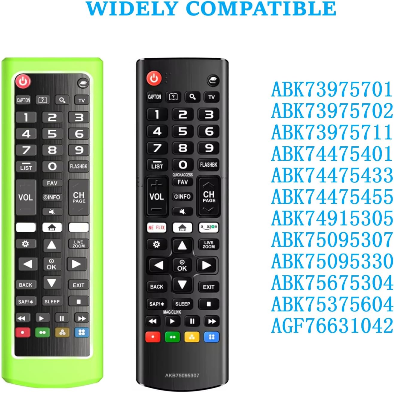 Detalle de Silicone case for LG AKB Series remotes (AKB75095307, AKB74915305, AKB75375604) – anti-slip TV remote sleeve