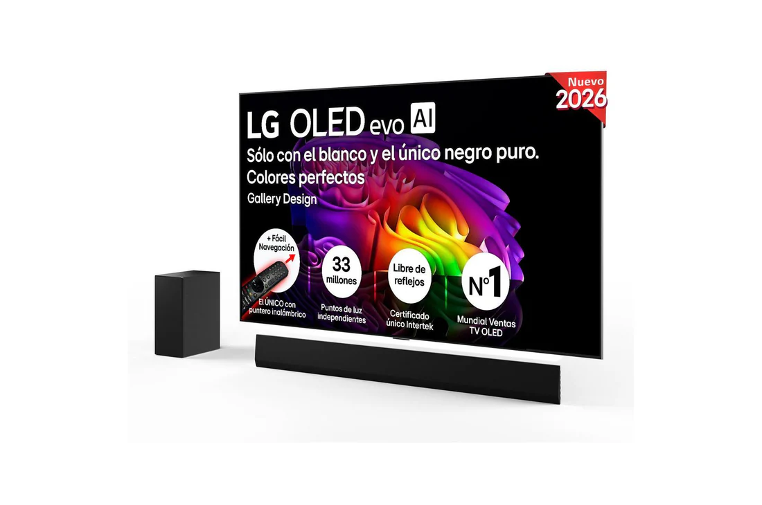 Detalle de LG Mini RGB AI MRGB88 65'' 4K (2026) con Barra de Sonido S70TY y Soporte: guía de compra
