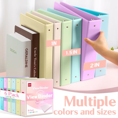 Thumbnail 6 de Deli 2-inch 3-Ring Binder, 450-Sheet Capacity 📚