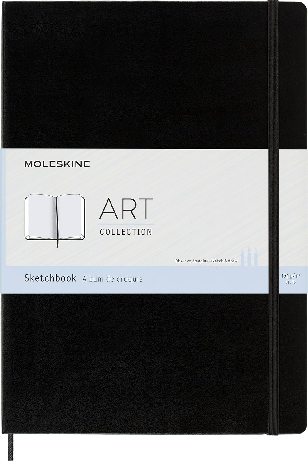 Thumbnail 6 de Moleskine Art Skizzenbuch – Großes Zeichenalbum 13 x 21 cm, Hardcover, 104 Seiten, Schwarz