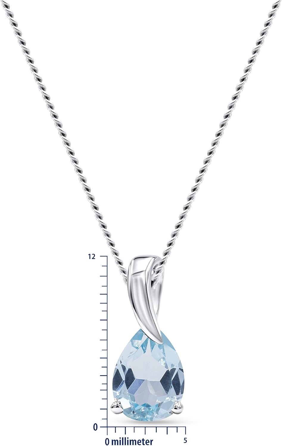 Thumbnail 1 de Collana da donna Miore in Oro Bianco/Oro Giallo 9KT 375 con pendente e pietre preziose – 45 cm