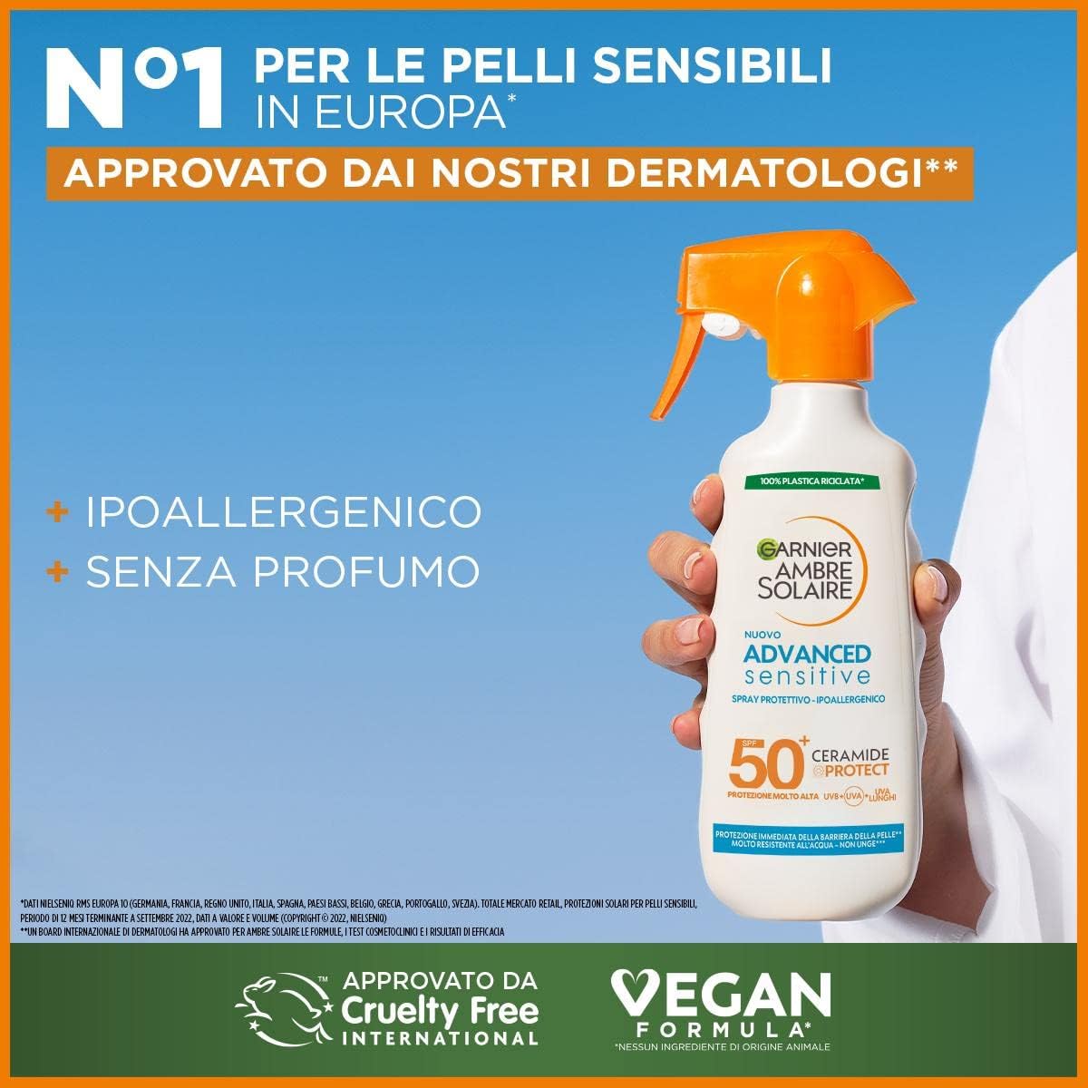 Thumbnail 4 de Garnier Ambre Solaire Advanced Sensitive Spray Ceramide Protect SPF50+ 270 ml