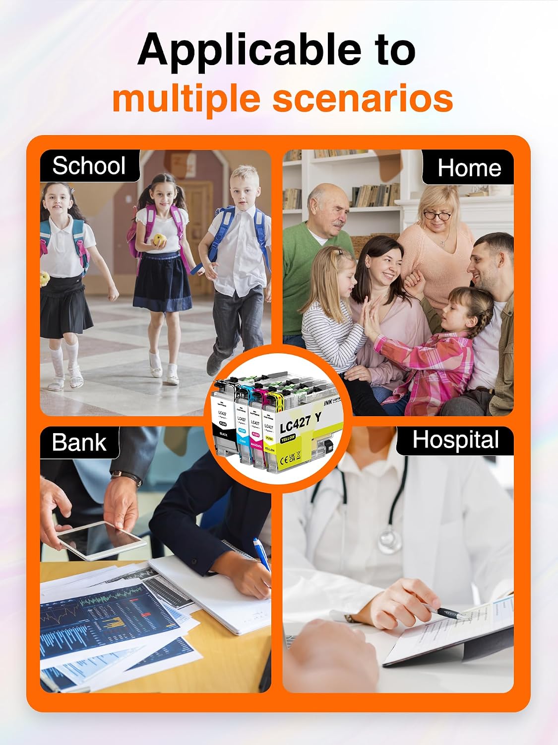 Thumbnail 6 de Kuva LC427 set cartucce d’inchiostro compatibili Brother LC427XL per MFC-J5955DW, MFC-J6955DW, MFC-J6957DW e HL-J6010DW